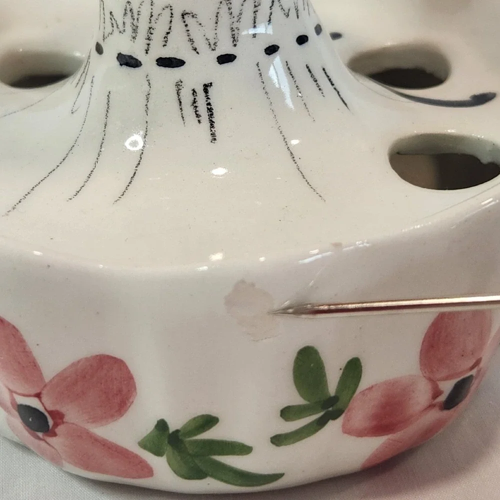 Vintage Lady Head Vintage Lipstick Holder Quadrifoglio Italy 60s (?)‎
